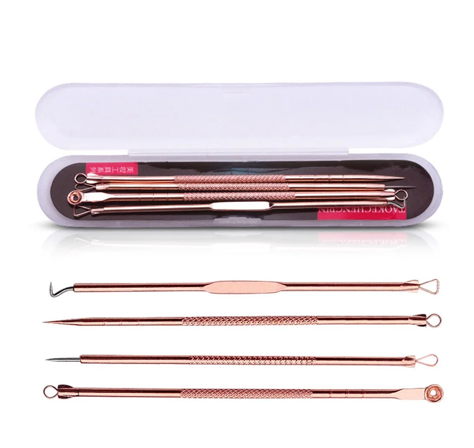4pcs/set  Stainless Steel Blac - Luxury Skincare Acne ulasan dan harga