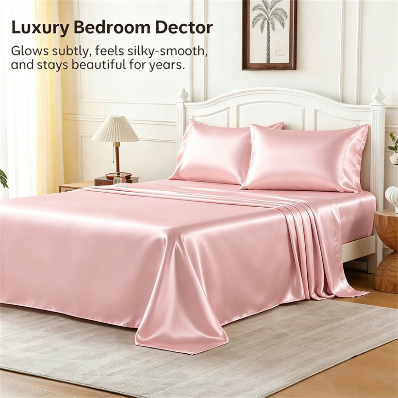 Luxury Mulberry Silk Bed Sheet - Luxury Skincare Set ulasan dan harga