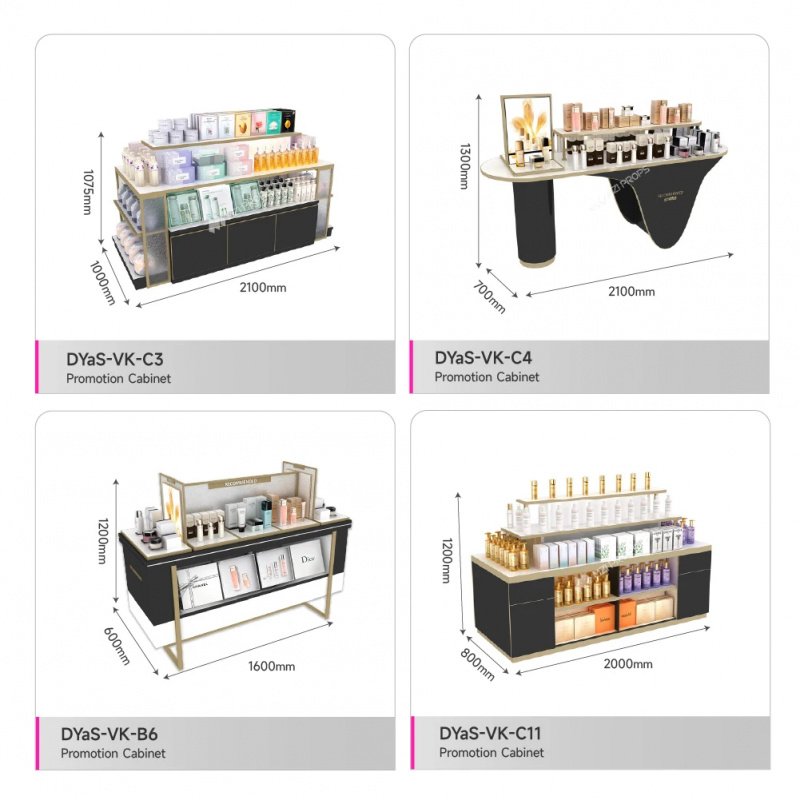 custom.Custom Cosmetic Display - Luxury Skincare Shop ulasan dan harga