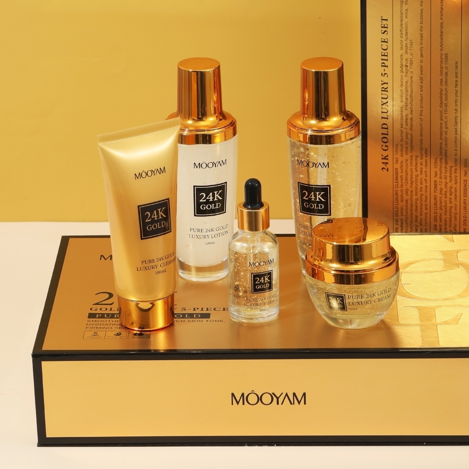 24K Gold LUXURY Moisturizin An - Luxury Skincare Set ulasan dan harga