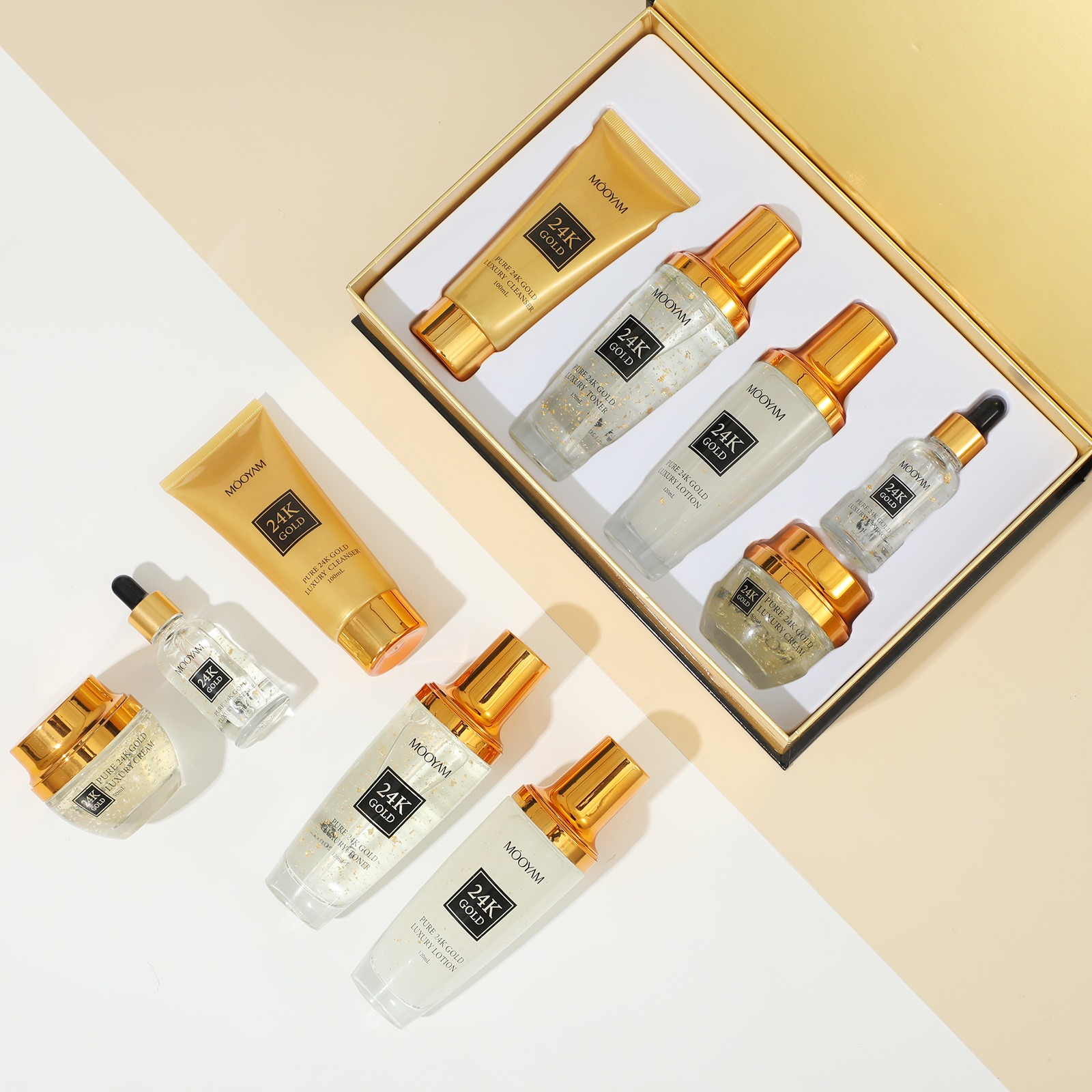 24K Gold LUXURY Moisturizin An - Luxury Skincare Set ulasan dan harga