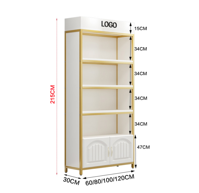Cabinet Shelf Custom Luxury Sk - Luxury Skincare Shop ulasan dan harga