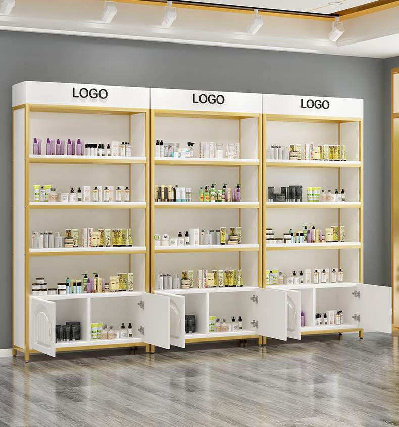 Cabinet Shelf Custom Luxury Sk - Luxury Skincare Shop ulasan dan harga